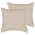 thumbnail image 1 of HMTtie - Cloud Waffle Taupe Euro Shams - Waffle Weave - Taupe - Euro Sham Set of 2 (26x26in.), No Insert- Cotton, 1 of 4