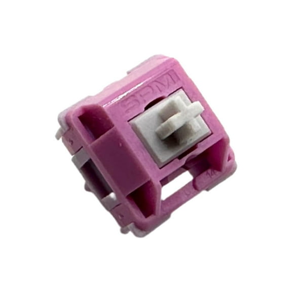 HMX Linear 5-Pin MX Mechanical Keyboard Switches For Custom Keyboards (HMX Hibiscus, 70 Switches)