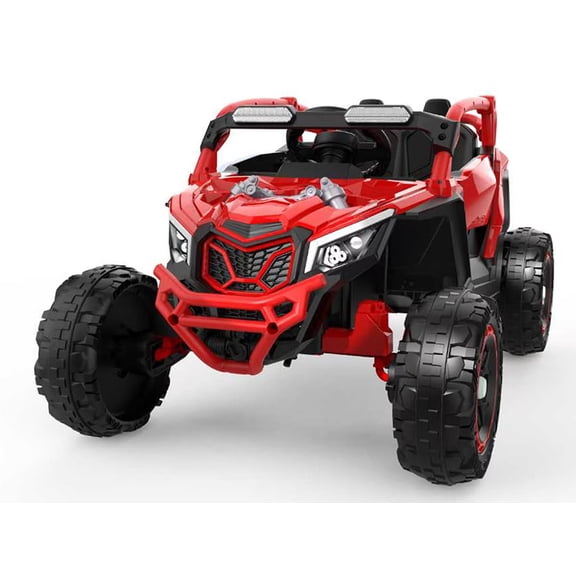 HMYG 24V 400W Ride-On UTV with Remote Control, Suspension and Bluetooth, Red