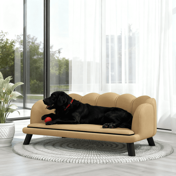 HMYG Coffee Pearl Design Pet Sofa