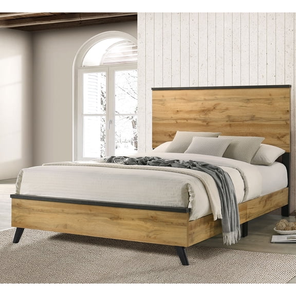 HMYG Fraser Natural Pine Queen Panel Bed