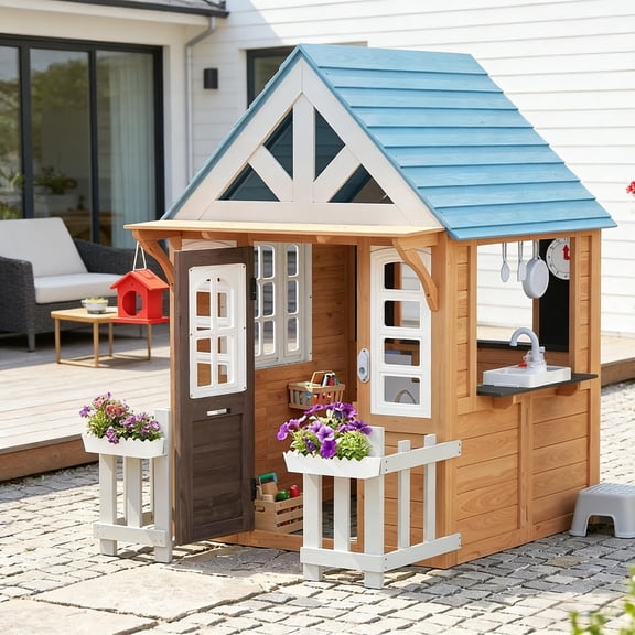 HMYG Garden Playhouse,Wooden Playhouse