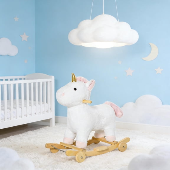 HMYG Rolling Unicorn Rocking Toy