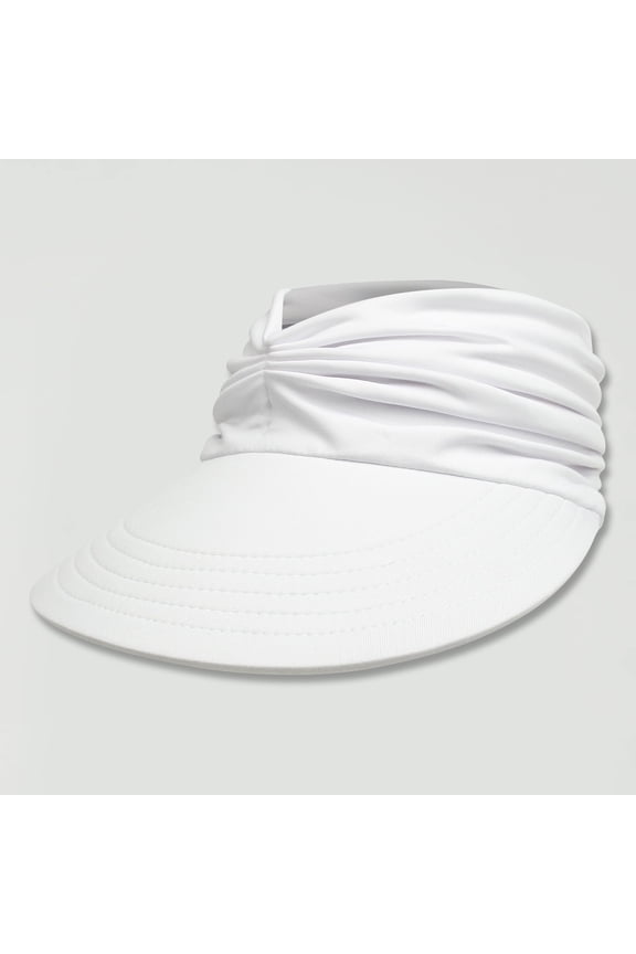 Sun Hat for Women Summer Beach Hat Wide Brim UV Protection Sun Visor Hats UPF50+ Lightweight Foldable Ponytail Sports Cap Outdoor Sports Empty Top Hat Multi Colored Optional White One Size