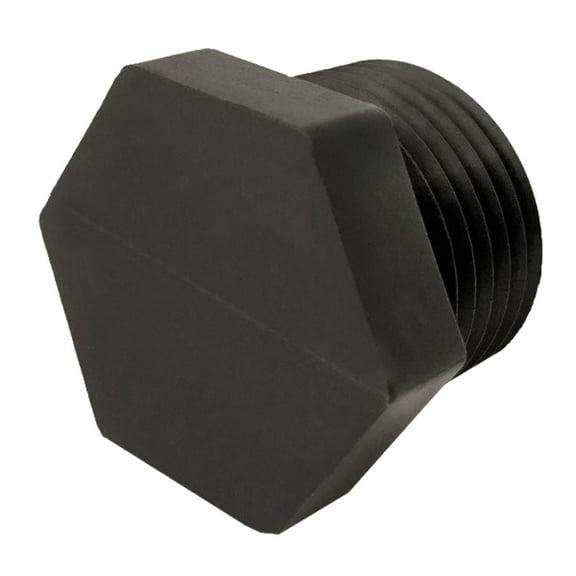 HN-12-BK Connector Black Polypropylene 1/2 NPT Hex Plug