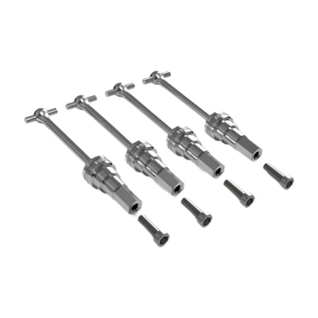 EHJRE 4Pcs Metal Drive Shaft RC Universal Driveshaft for SG1205 1:12 Scale RC Accs