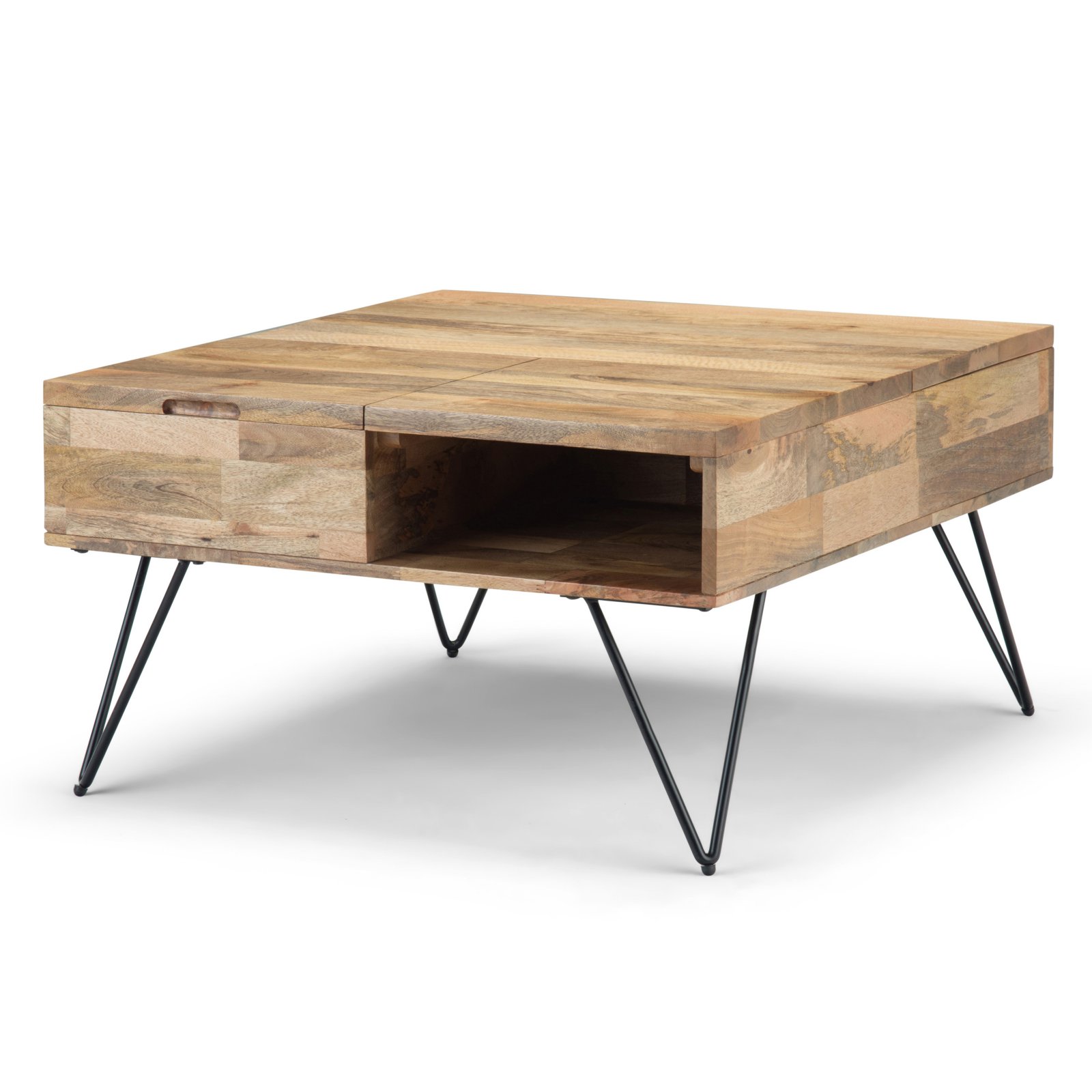 HN Home Beaman Modern Farmhouse Square Lift Top Coffee Table - image 1 of 7