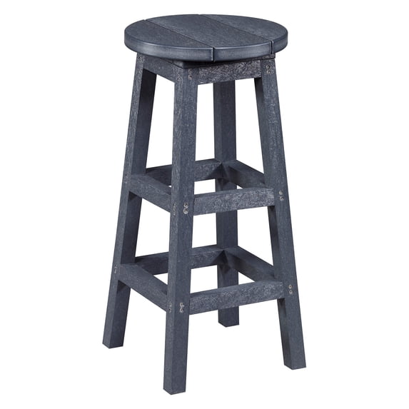 HN Outdoor Logan Recycled Plastic Outdoor Backless Bar Stool