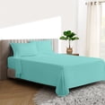 thumbnail image 1 of HNB Store 1000 TC Egyptian Cotton Queen Bed Sheet Set Include's - 24" inch Deep Fitted Sheet | 1 Flat Sheet | 2 Pillowcases | Aqua Green, 1 of 6