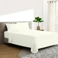 thumbnail image 1 of HNB Store 600 TC Egyptian Cotton Full XL Bed Sheet Set Include's - 15" inch Deep Fitted Sheet | 1 Flat Sheet | 2 Pillowcases | Ivory Solid, 1 of 7