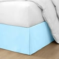 thumbnail image 1 of HNB Store Pleated Bed Skirt Easy Fit 09" inch Drop | Microfiber Made | Short King | Light Blue, 1 of 8
