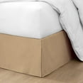 thumbnail image 1 of HNB Store Pleated Bed Skirt Easy Fit 12" in Drop | Microfiber | Queen Size Bedskirt | Taupe, 1 of 8