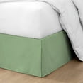thumbnail image 1 of HNB Store Pleated Bed Skirt Easy Fit 18" in Drop | Microfiber | King Size Bedskirt | Moss, 1 of 8
