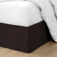 thumbnail image 1 of HNB Store Pleated Bed Skirt Easy Fit 18" inch Drop | Microfiber Made | Twin XL | Chocolate, 1 of 8
