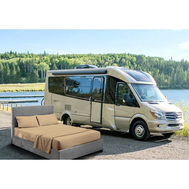 HNB Store RV Sheet Set Bunk 32X79" Truck Sleeper 600 TC Egyptian Cotton
