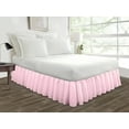 thumbnail image 1 of HNB Store Ruffled Bed Skirt Easy Fit 10" inch Drop | Microfiber Made | Olympic Queen | Pink, 1 of 7