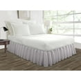 thumbnail image 1 of HNB Store Ruffled Bed Skirt Easy Fit 12" inch Drop | Microfiber Made | King | Light Grey, 1 of 7