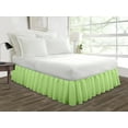 thumbnail image 1 of HNB Store Ruffled Bed Skirt Easy Fit 12" inch Drop | Microfiber Made | Queen Size Bedskirt | Moss, 1 of 7