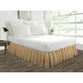 thumbnail image 1 of HNB Store Ruffled Bed Skirt Easy Fit 18"in Drop | Microfiber Made | Full Size Bedskirt | Taupe, 1 of 7