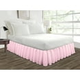 thumbnail image 1 of HNB Store Ruffled Bed Skirt Easy Fit 9"in Drop | Microfiber Made | Twin XL Size Bedskirt | Pink, 1 of 7
