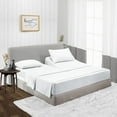 thumbnail image 1 of HNB Store Top Split Flex Sheet Set for Adjustable Bed 28" Split Head King White 100% Microfiber fits upto 18" Deep Pocket, 1 of 8