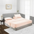 thumbnail image 1 of HNB Store Top Split Flex Sheet Set for Adjustable Bed 28" Split Head Queen Plum 100% Microfiber fits upto 18" Deep Pocket, 1 of 8