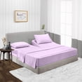 thumbnail image 1 of HNB Store Top Split Flex Sheet Set for Adjustable Bed 36" Split Head Queen Lilac 1000 TC Egyptian Cotton fits upto 18" Deep Pocket, 1 of 8