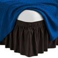 thumbnail image 1 of HNB Store Wrap Around Bed Skirt 10" inch Drop Easy Care Microfiber Made Bedskirts (Queen-Chocolate), 1 of 6