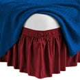 thumbnail image 1 of HNB Store Wrap Around Bed Skirt 12" inch Drop Easy Care Microfiber Bedskirts (Short-Queen-Burgundy), 1 of 6