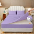 thumbnail image 1 of HNB Store Zipper Fitted Sheet Only, King Size 16" Deep Pocket Premium 1000TC Pure Egyptian Cotton - Lilac, 1 of 6