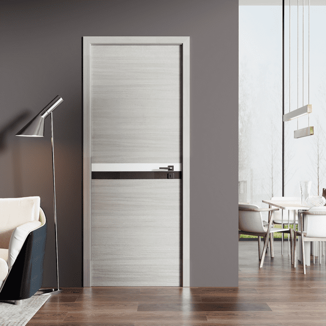 HNGMTNG CRAZY ELF 32” x 80” Melamine Integrated Door Slab + Frame