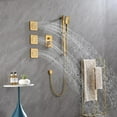 HNGMTNG Shower System with Shower Head Hand Shower Slide Bar Bodysprays