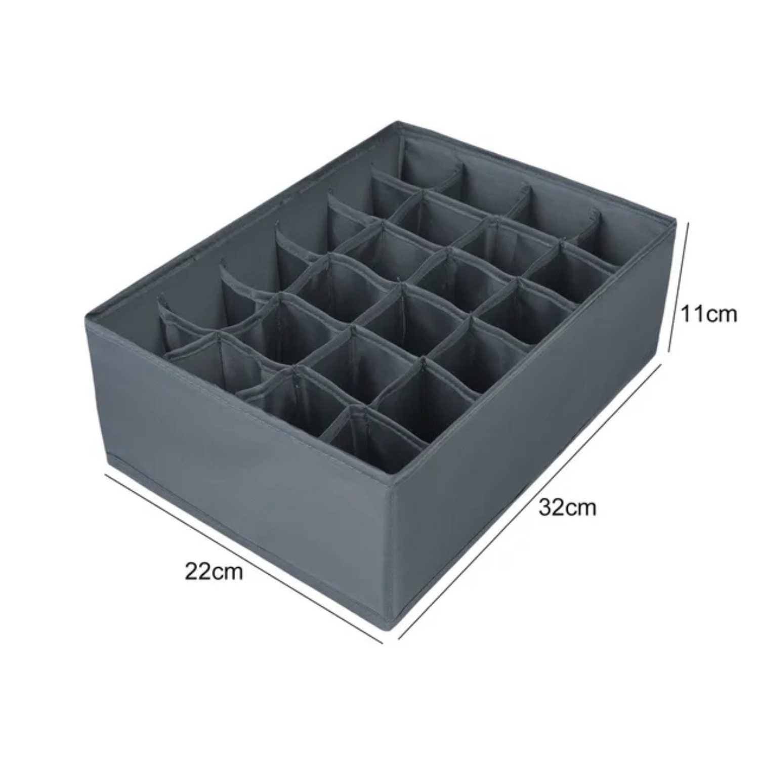 HNGPNGH Foldable Drawer Organizer with 24 Grids for Underwear Bras