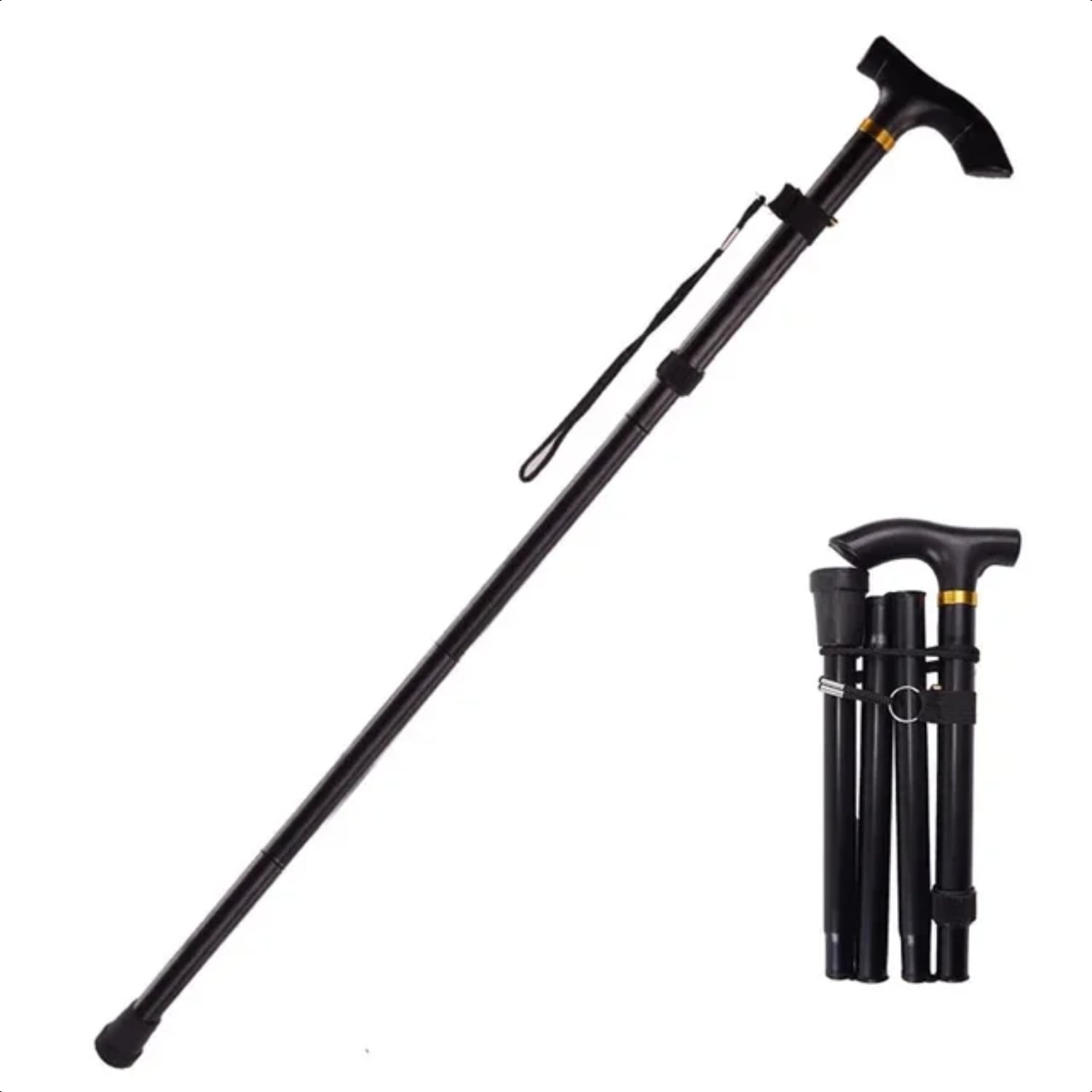 HNGPNGH Multifunction Walking Stick Trekking Poles Telescopic Fold