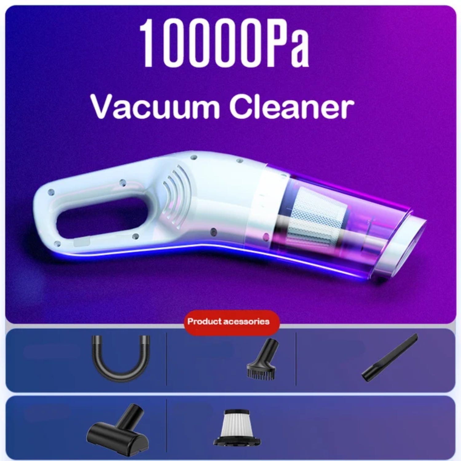 HNGPNGH Portable Rechargeable Wireless Handheld Vacuum Cleaner with