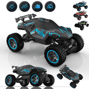 HNH 1:16 RC Car Remote Control Car, RC Monster Truck with Lights and Spray Function, All Terrain Off Road RC Monster Vehicle Truck for Kids, 2400Mah Battery
