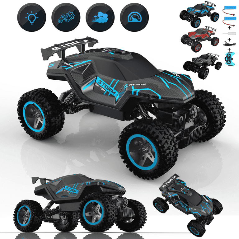 HNH 1:16 RC Car, Remote Control Monster Truck, 4WD Off-Road