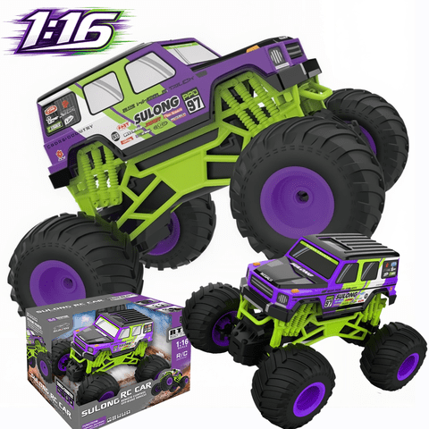 HNH 1:16 Remote Control Car, Off Road RC Monster Truck, 20 Km/h Fast All Terrain RC Cars for Boys Girls Ages 4-12, Cool Gift Toy for Kids
