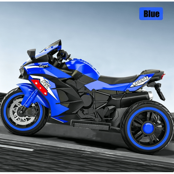 HNH 12V Ride on Motorcycle with Remote Control for Children, Battery Powered Kids Motorcycle 4Mph, 100Lbs Max