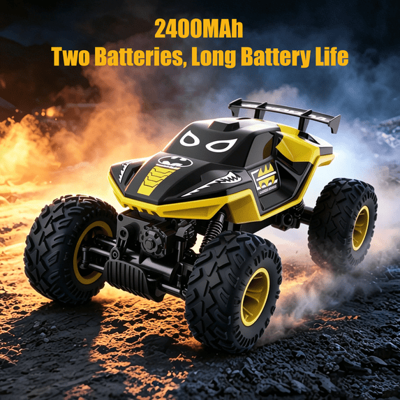 HNH 4WD RC Car for Kids, 1:16 RC Monster Trucks Remote Control Car, High-speed RC Vehicle with Two Battery