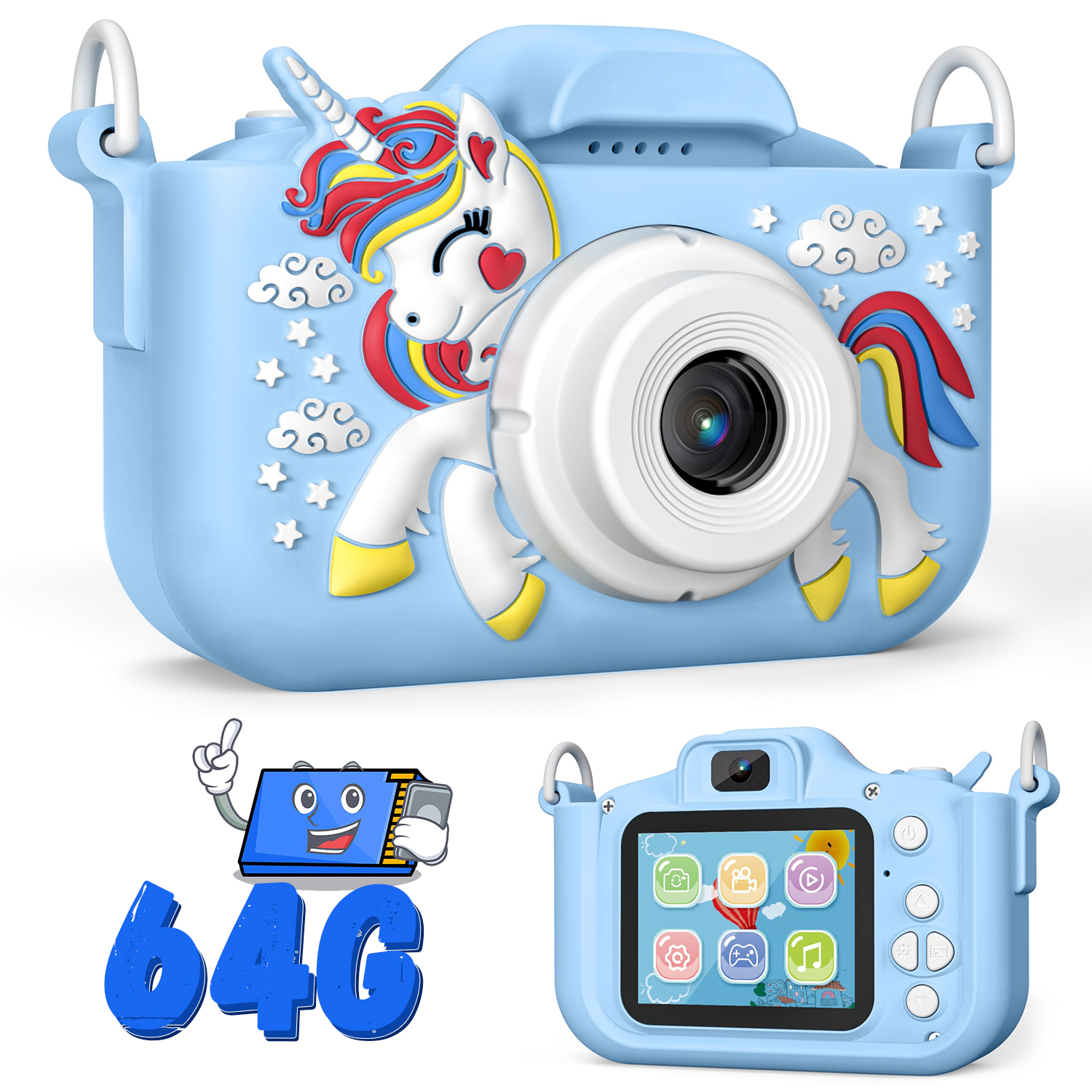 VTech KidiZoom Camera Pix, Real Digital Camera for Kids, Blue