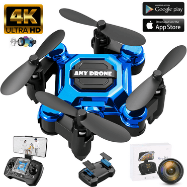 HNH Foldable Mini RC Drone for Kids Gift, 4K Camera Drone for Beginners, Portable Pocket Quadcopter with Altitude Hold 3D Flips and Headless Mode Easy to Fly