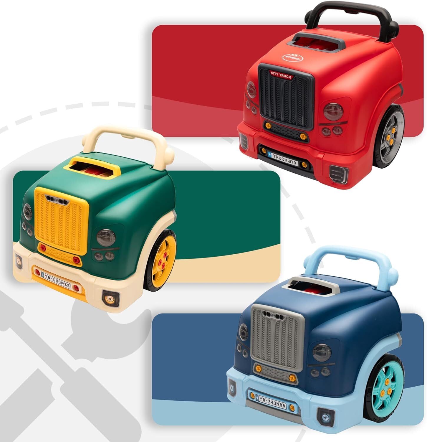 Kids Tools Kids Truck Engine Toy Set, Educational Car Service