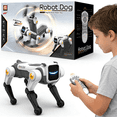 thumbnail image 1 of HNH Robot Dog Toy for Kids, 2.4Ghz Remote Control Stunt Dog with Music & Light, Voice Commands, White, 1 of 10