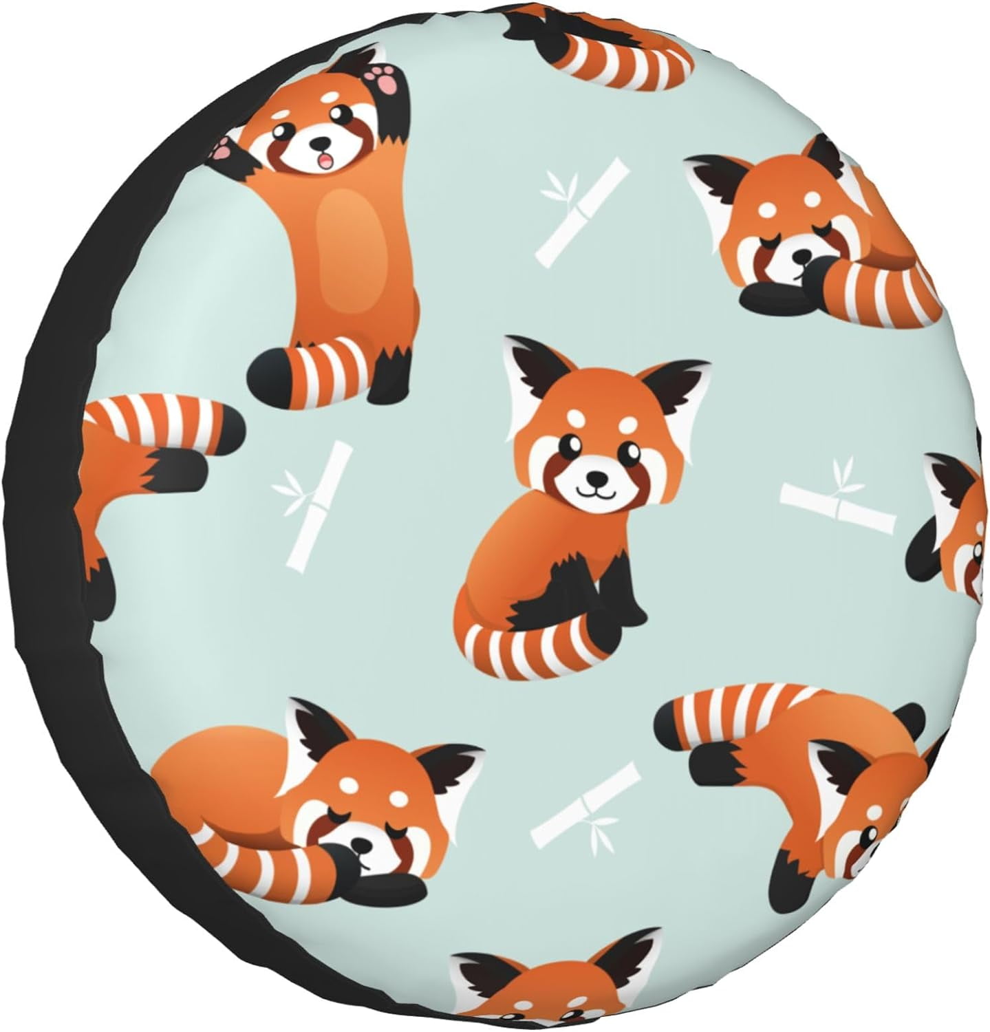 HNIAN Cute Roosters and Floral Spare Tire Cover Protectors