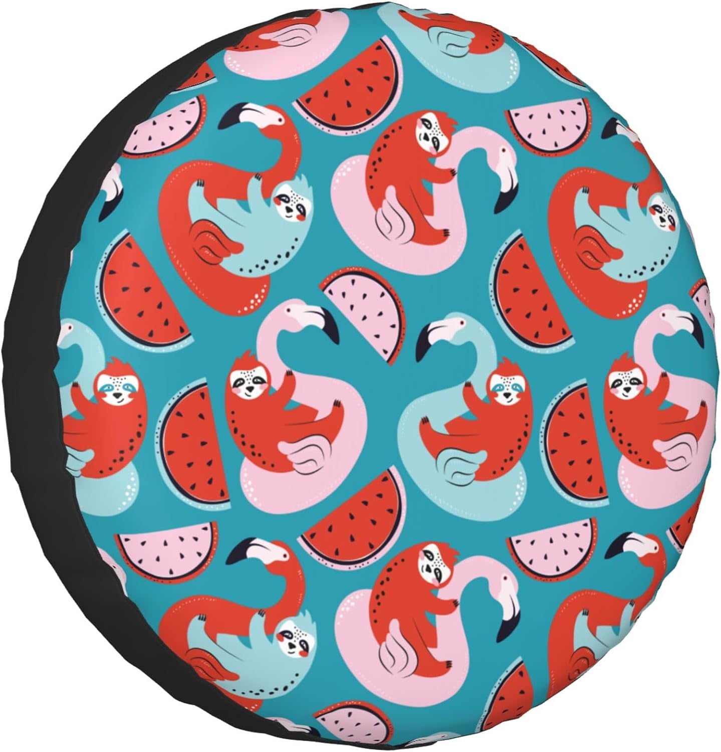 HNIAN Geometric Retro 80S Style Spare Tire Cover Protectors