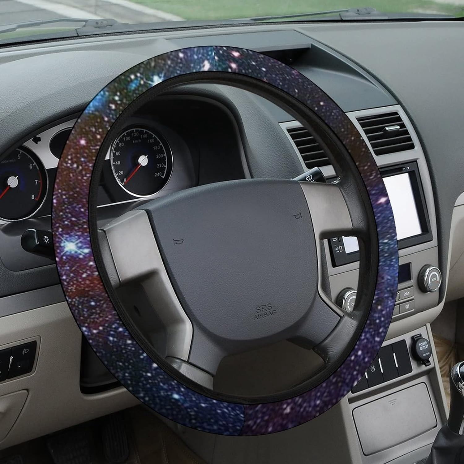 HNIAN Steering Wheel Cover Frog Puerto Rico Flag Universal Frog Puerto