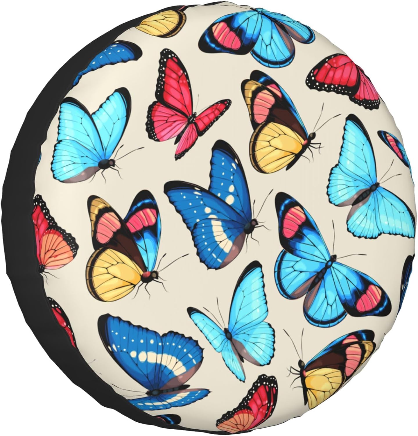 HNIAN Tropical Brown Flamingo Bird Spare Tire Cover Protectors