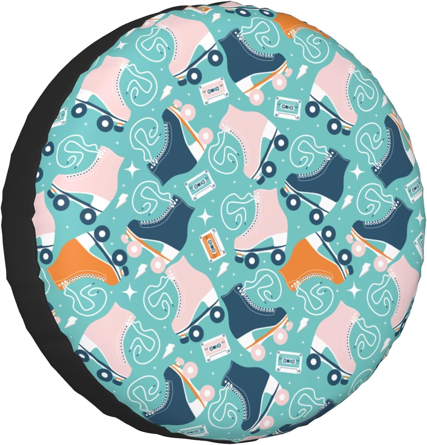 HNIAN White Blue Simple Line Gull Spare Tire Cover Protectors