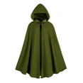 thumbnail image 1 of HNKMDK Medieval Costume Cloak, Renaissance Medieval Hooded Cloak for Women, Halloween Hood Cape with Metal Loop Clasp, 1 of 4